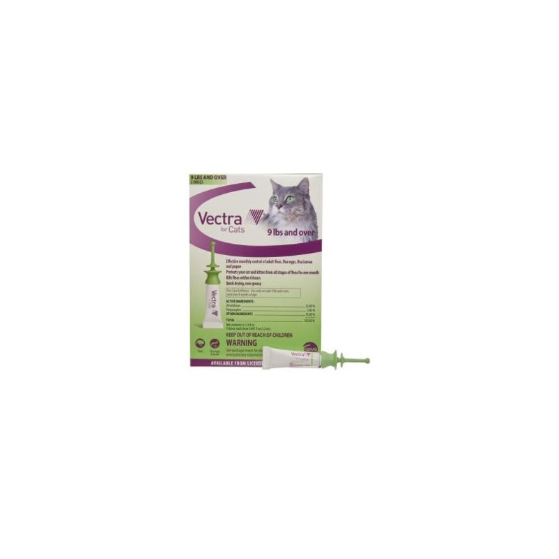 Vectra Cat 9lbs and Over 3 dose CARD