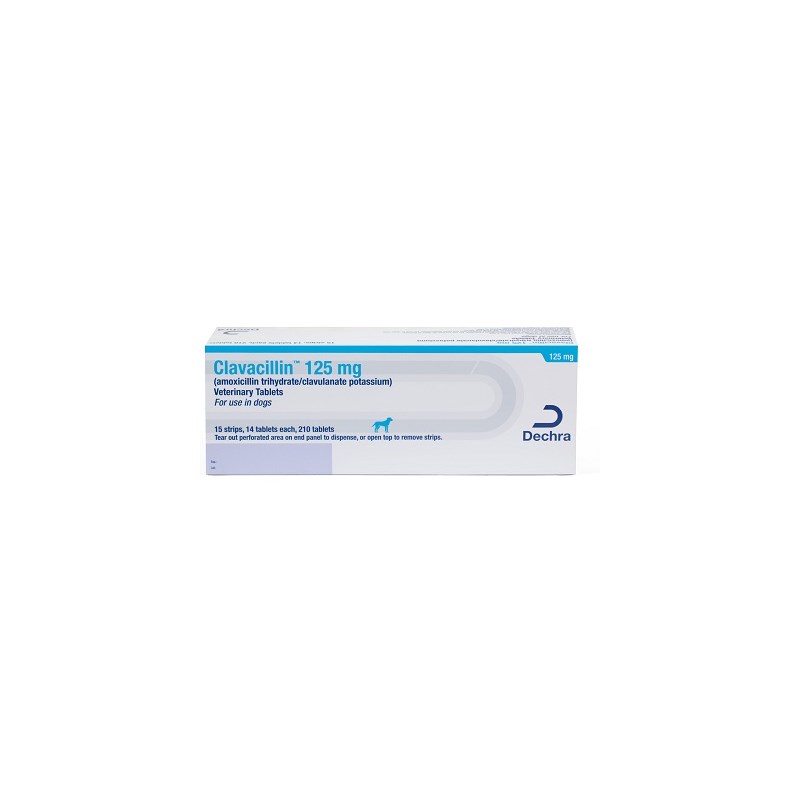 Clavacillin Tab 125mg 210ct (amoxicillin trihydrate/clavulanate potassium)