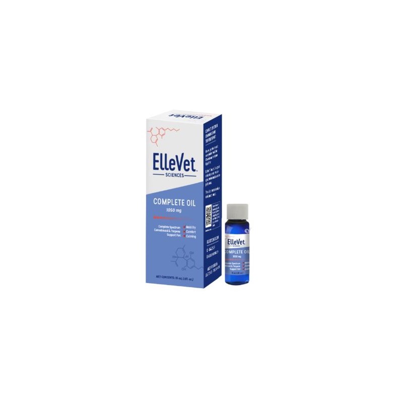 Ellevet CBD + CBDA Oil Dog 50mg/ml 1050mg/bottle 15ml