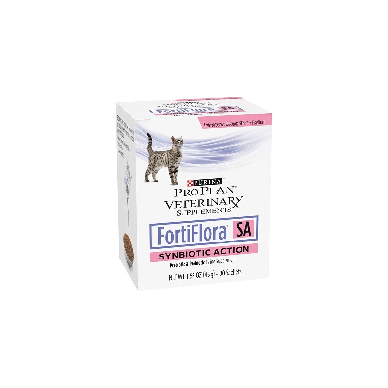 Purina Vet Diet Fortiflora Synbiotic Action ( SA ) Cat 30 sachets/box  6 boxes per case
