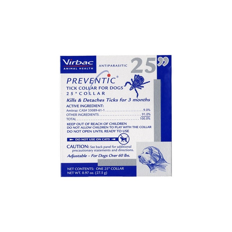 Preventic Canine Tick Collar 25&quot; Over 60lb