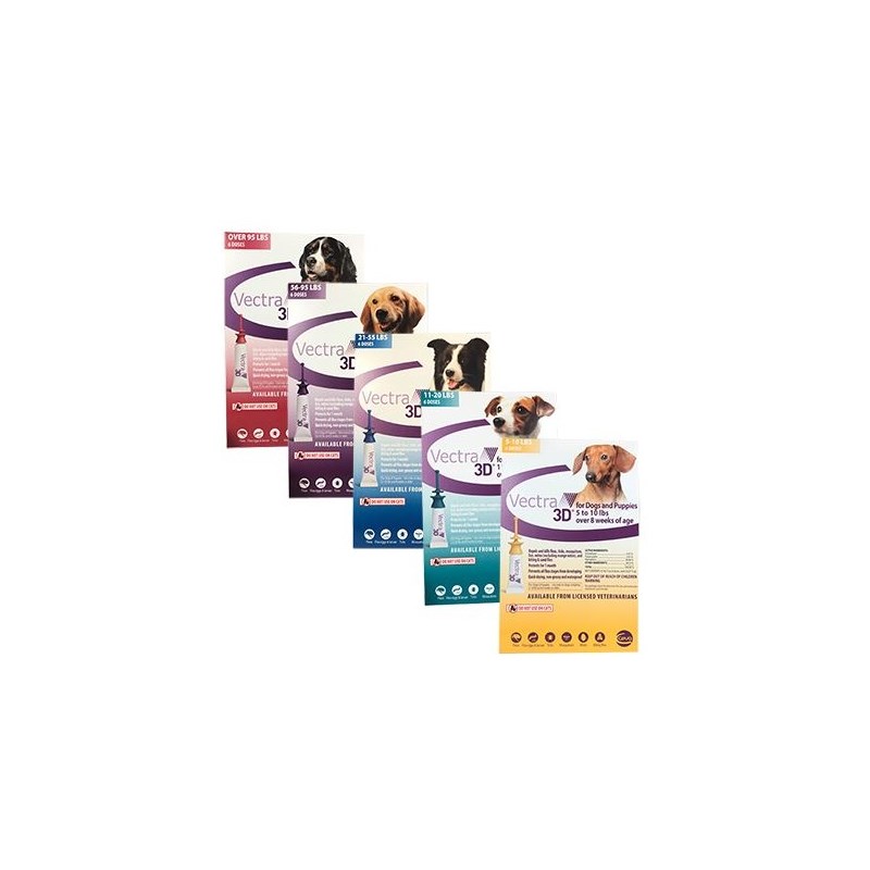 Vectra 3D Medium Dog 21-55lb 3Pk