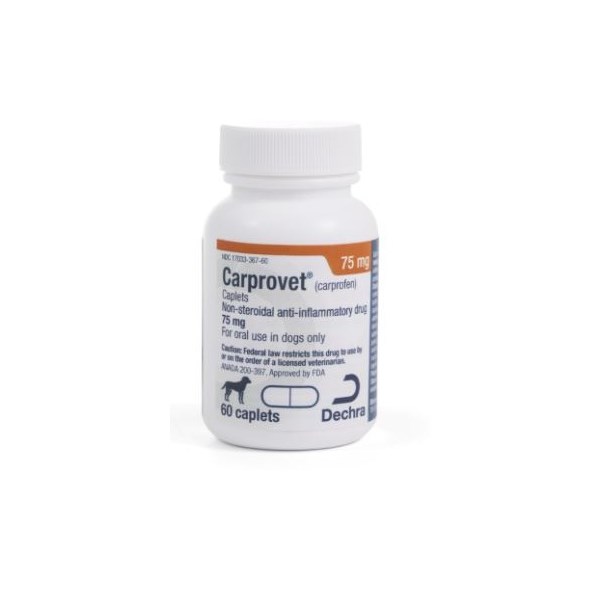 Carprovet Caplets 75mg 60ct  Carprofen