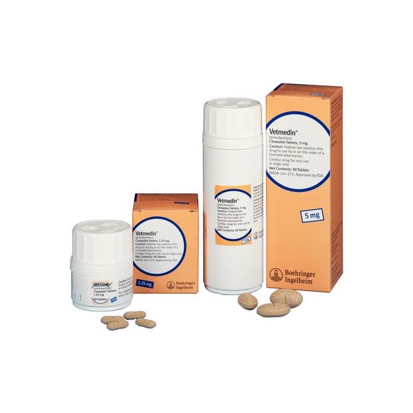 Vetmedin Chew Tabs 2.5mg 50ct  (++Shipping but on allocation)