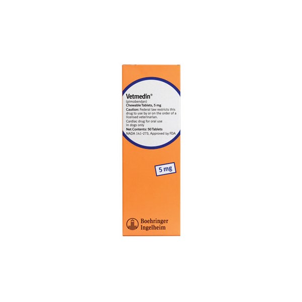 Vetmedin Chew Tabs 5mg 50ct  (++Shipping but on allocation)