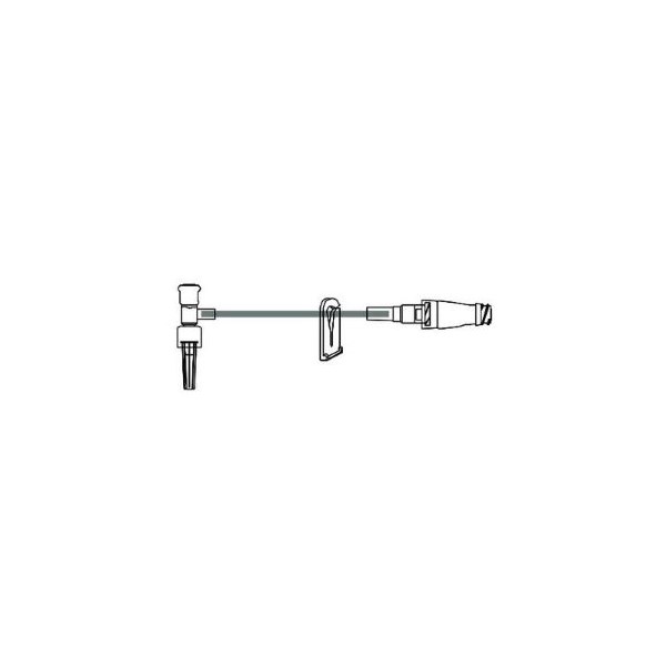 T-Connector Transiva Extension Set 7&quot; Luer Lock