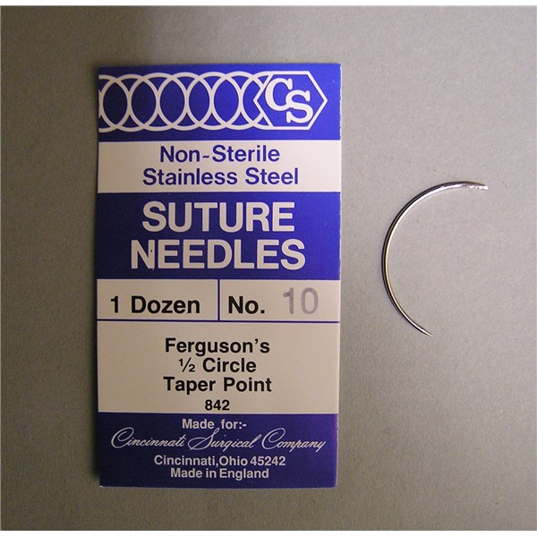Suture Needle #842-10   1/2&quot; Circle Taper Point