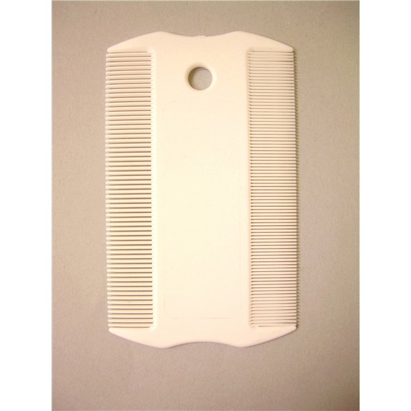 Flea Comb Super Plastic White