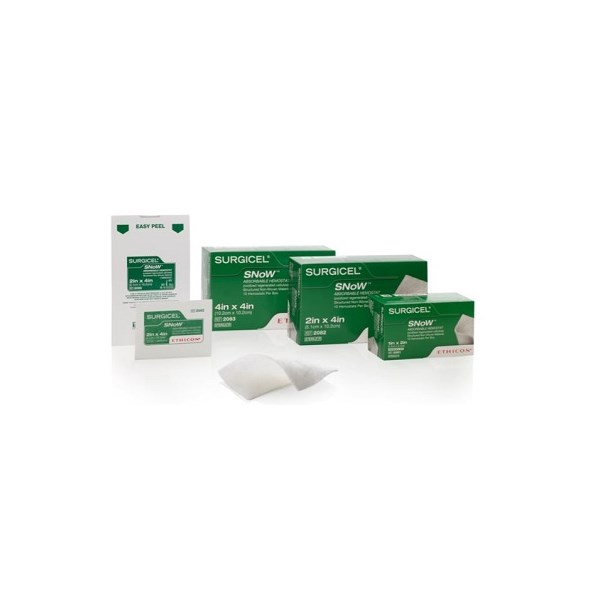 Surgicel Snow Absorbable 2&quot; X 4&quot; Hemostatic 10ct