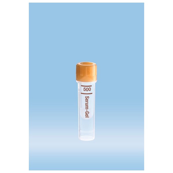 Ser-Gel Microvette 500Ul 0.5ml Serum Separator  Tube 0.5ml 100ct