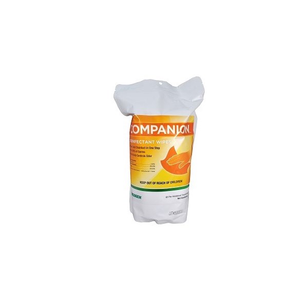 Companion Disinfectant Wipe 60ct resealable bag