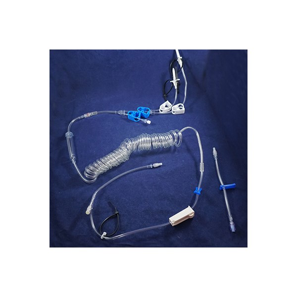 IV Set Large Bore With Coil Tubing 10&#39; Coil + 2.5ft Tube