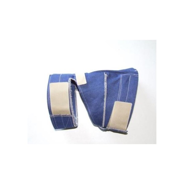 No Flap Ear Wrap Denim X-Small