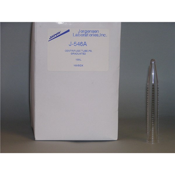 Tube Centrifuge Plastic 15ml 100ct