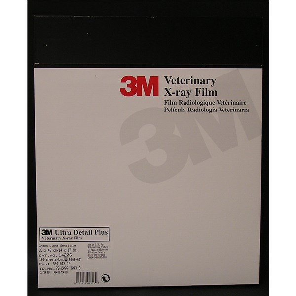 X-Ray Film Green Ultra Detail Plus 14&quot; X 17&quot; 100ct