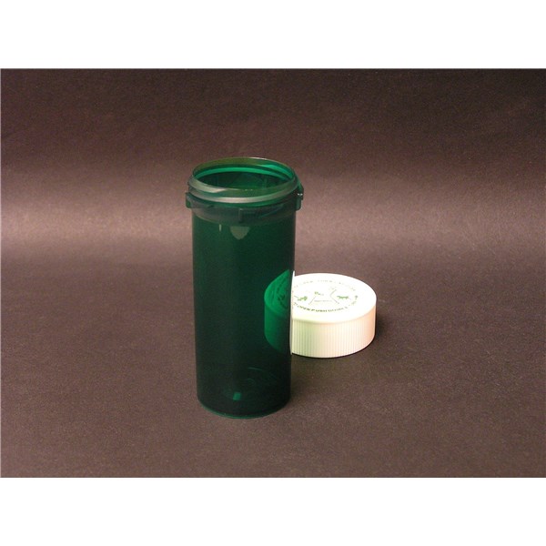 16 Dram Reversible Green Pill Vial