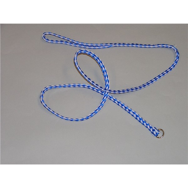 Round Leash Blue White 48&quot;