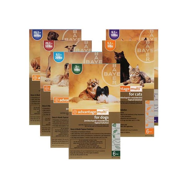 Advantage Multi Dog Brown 88-110Lb 6Pk