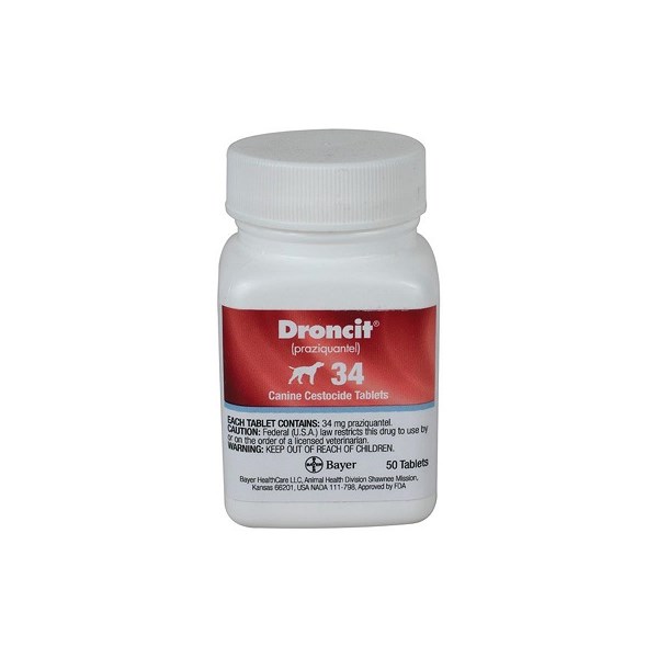 Droncit Tabs Canine 50ct