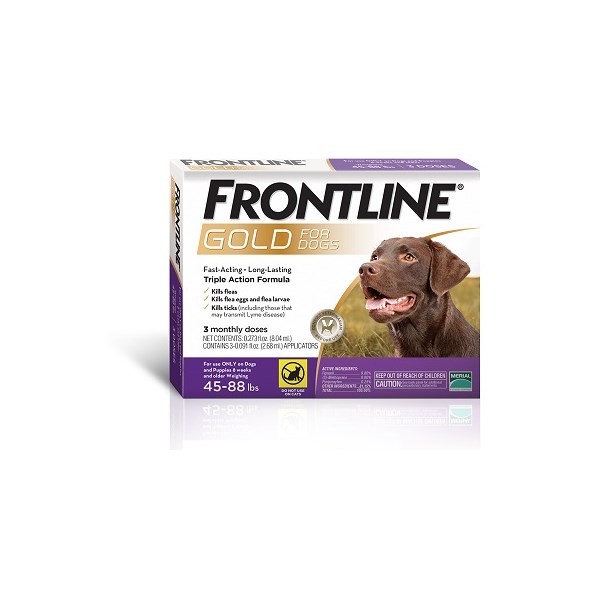 Frontline Gold Large Dog 45-88Lb 6 X 3ds Purple