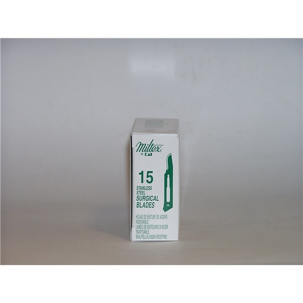 Miltex Scalpel Blades S/S #15 100/bx