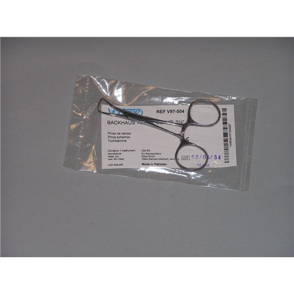 Backhaus Towel Clamp 3-1/2&quot; Vantage Miltex