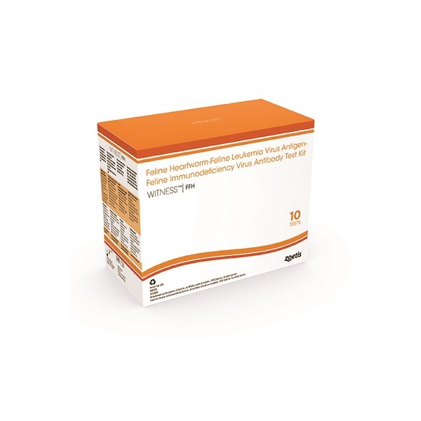 Witness FFH 10ct (Feline Heartworm, Feline Leukemia Virus Antigen, Feline Immunodeficiency Virus)