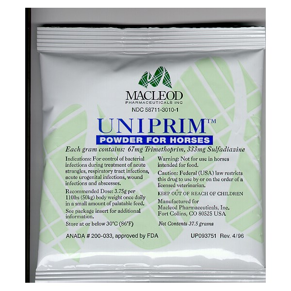 Uniprim Powder 37.5gm 30Pk