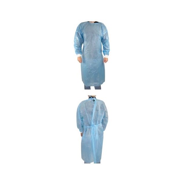Isolation Gown X Large Blue 10pk