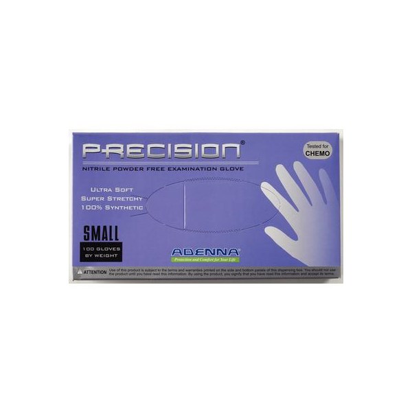 Exam Gloves Nitrile Precision Powder Free Small (Purple)  100/bx