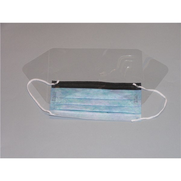 Face Mask W/ Splash-guard Shield Ear Looped  (Sold by the each)
