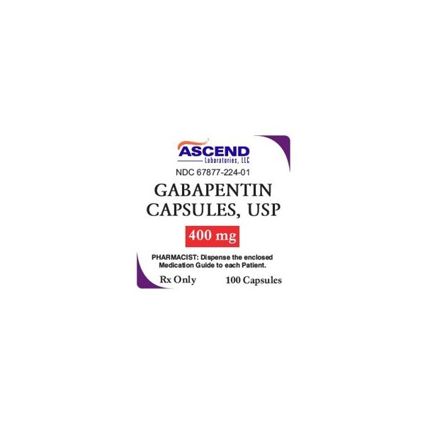 Gabapentin Caps 400mg 100ct
