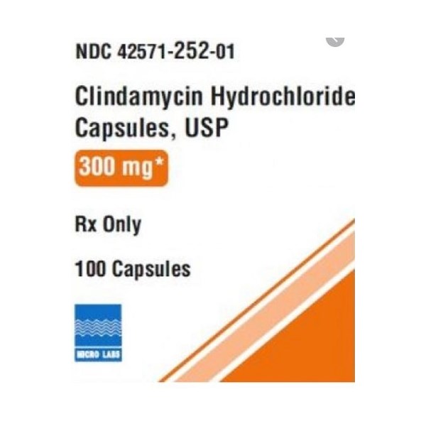 Clindamycin Caps 300mg 100ct   Micro Labs Label