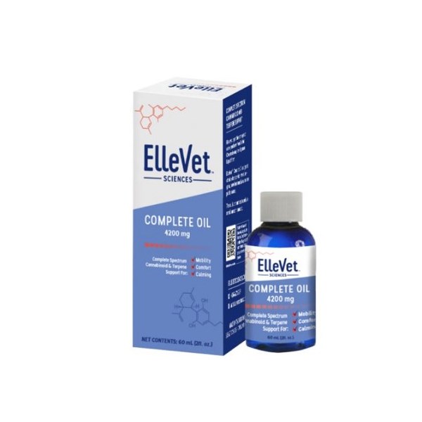 Ellevet CBD + CBDA Oil Dog 50mg/ml  4200mg/bottle 60ml