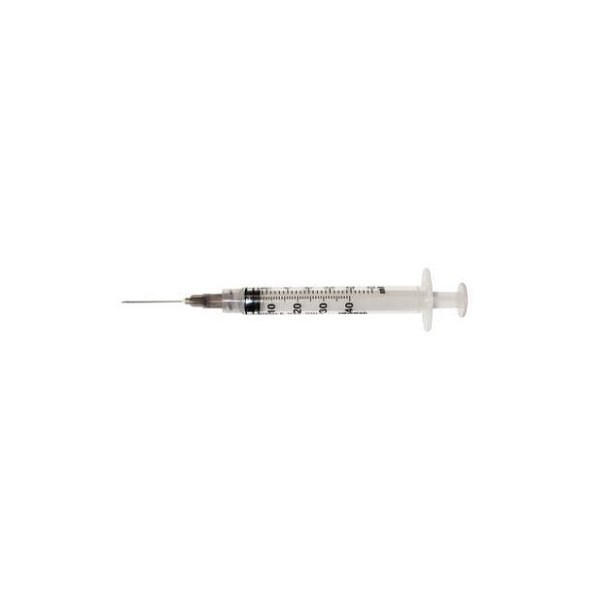 Exel Syringe 3cc with 22g x 1 Luer Lock   100/bx