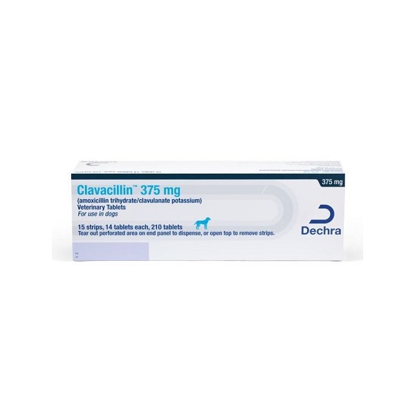 Clavacillin Tab 375mg 210ct (amoxicillin trihydrate/clavulanate potassium)