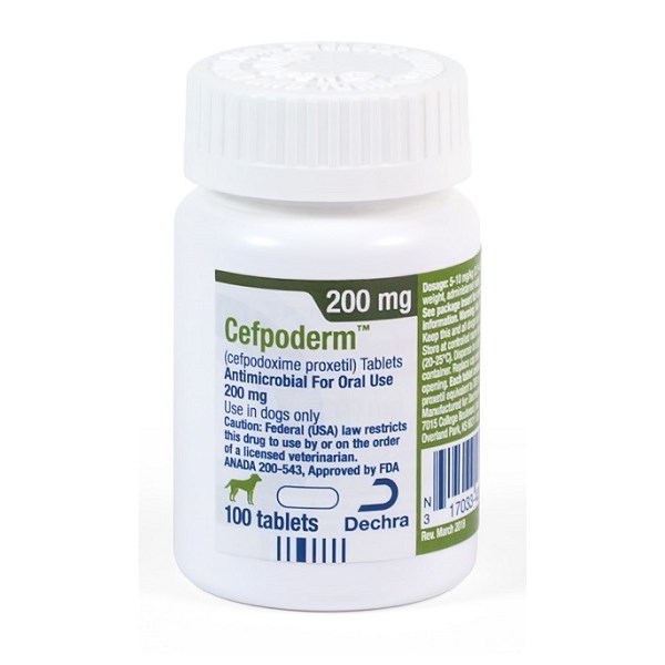 Cefpoderm Tabs 200mg 100ct