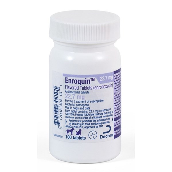 Enroquin Flavortabs 22.7mg 100ct Enrofloxacin