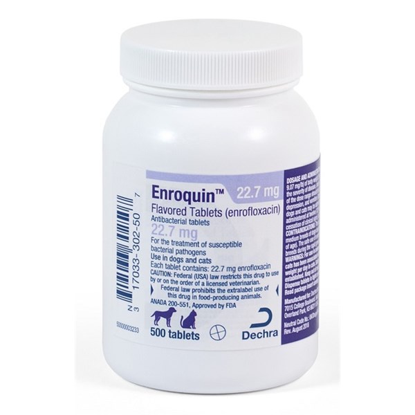 Enroquin Flavortabs 22.7mg  500ct Enrofloxacin