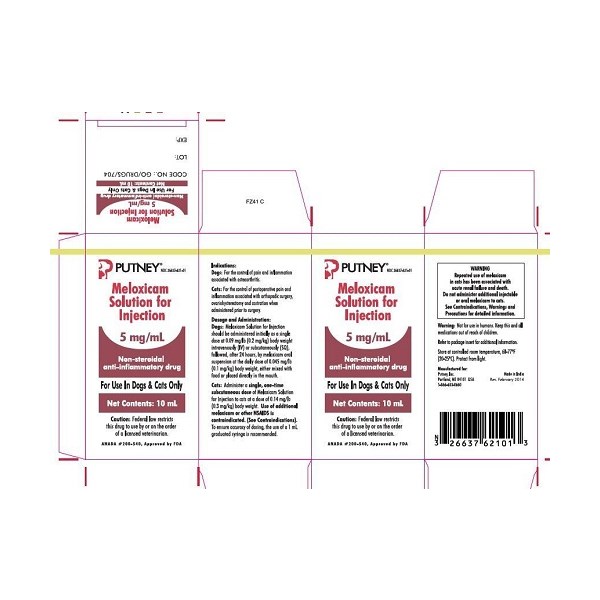 Meloxicam Injection 5mg/ml 10ml