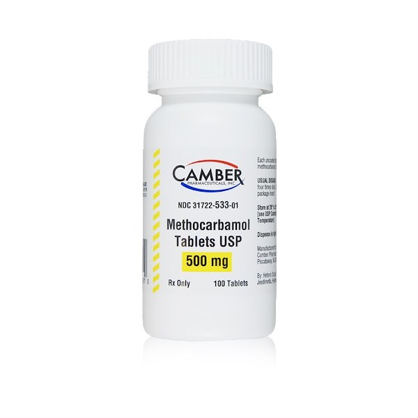 Methocarbamol Tabs 500mg 100ct Camber Label