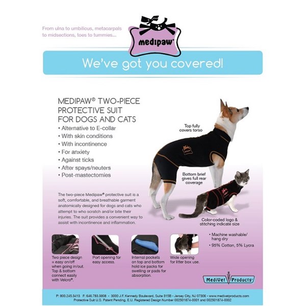 Medipaw 2 Piece Suit X-Large 38&quot; Purple