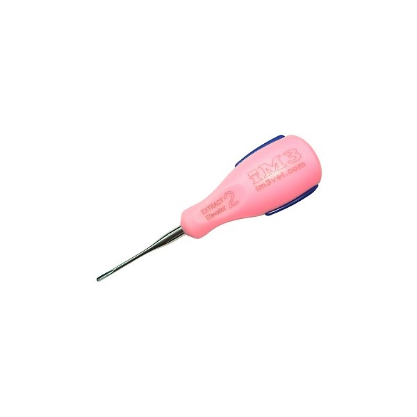 iM3 Ergo Straight Elevator 2mm Pink Handle/\Blue Grip Es02