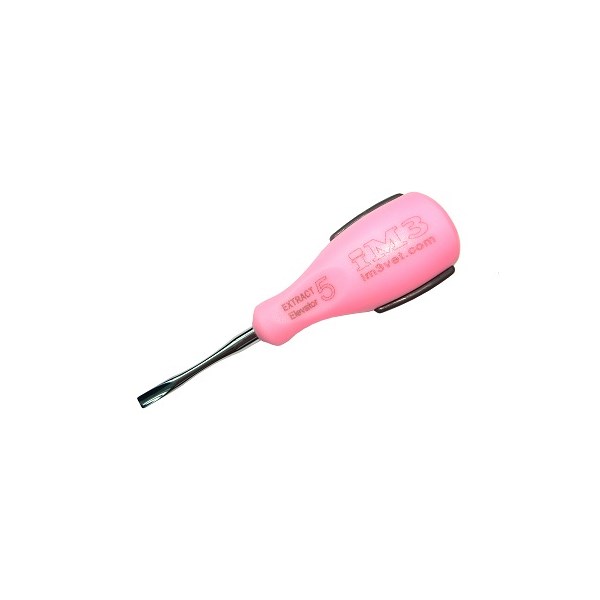 iM3 Ergo Straight Elevator 5mm Pink Handle/Grey Grip Ses05