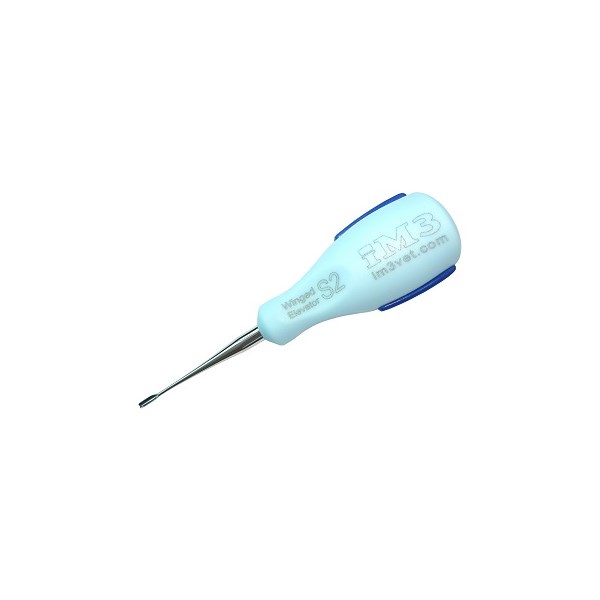 iM3 Ergo Winged Elevator 2mm Small Blue Handle/Blue Grip Wes02