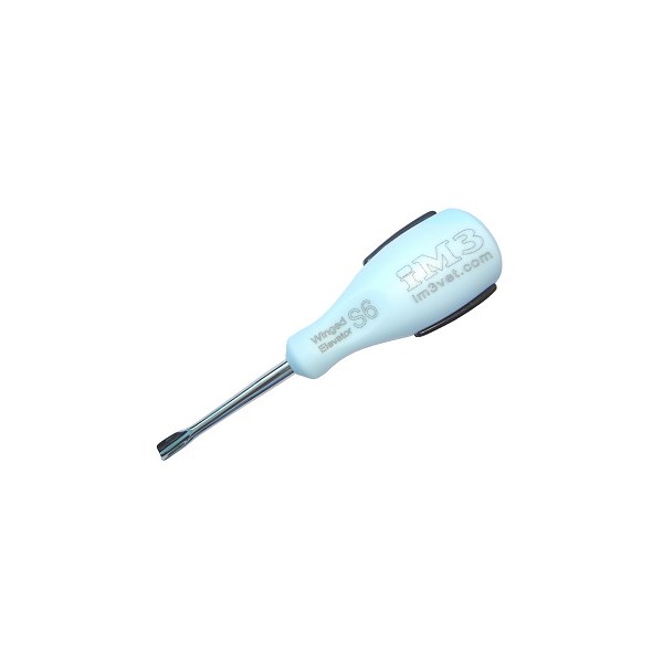 iM3 Ergo Winged Elevator 6mm Small Blue Handle/Black Grip Wes06