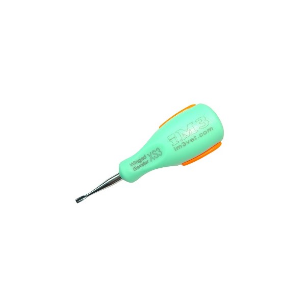 iM3 Ergo Winged Elevator 3mm X Small Green Handle/Orange Grip Wesx03