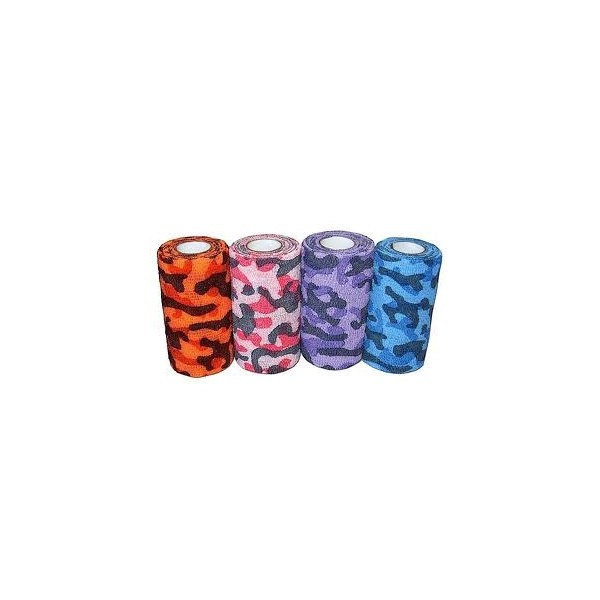 Petflex Bandage Tape 4&quot; Camouflage Pack 18ct