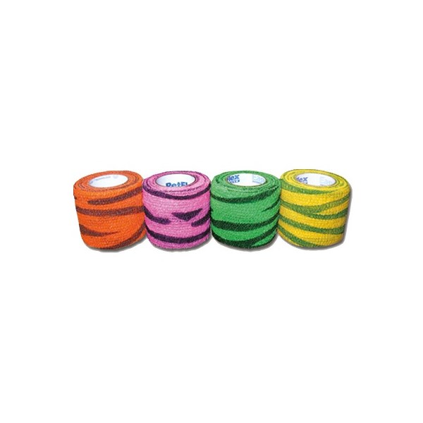 Petflex Zebra Print 2&quot; x 5yd  36 rolls/pk
