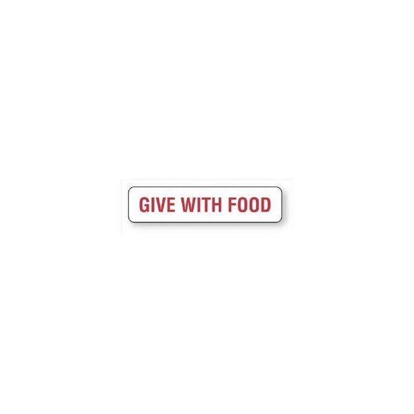 Give With Food Label 1-5/8&quot; X 3/8&quot;
